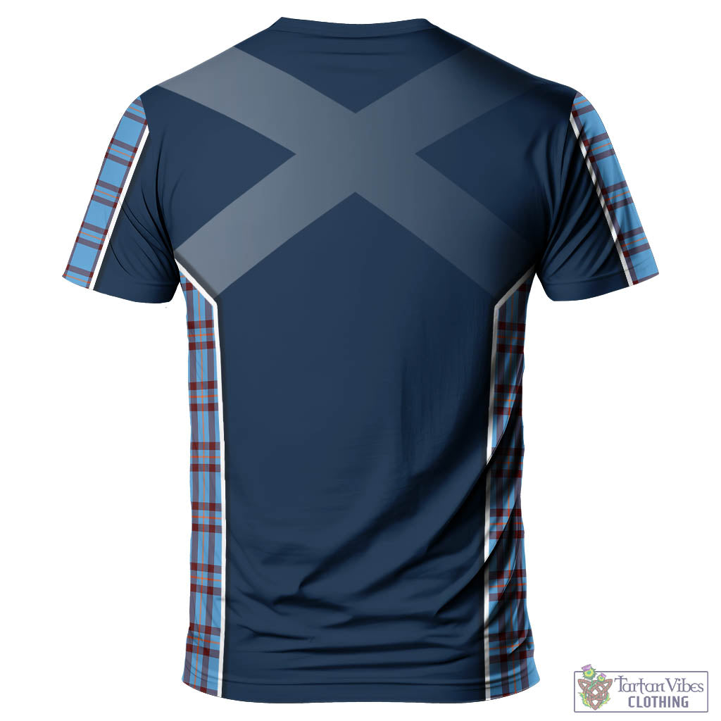 Tartan Vibes Clothing Elliot Ancient Tartan T-Shirt with Family Crest and Lion Rampant Vibes Sport Style