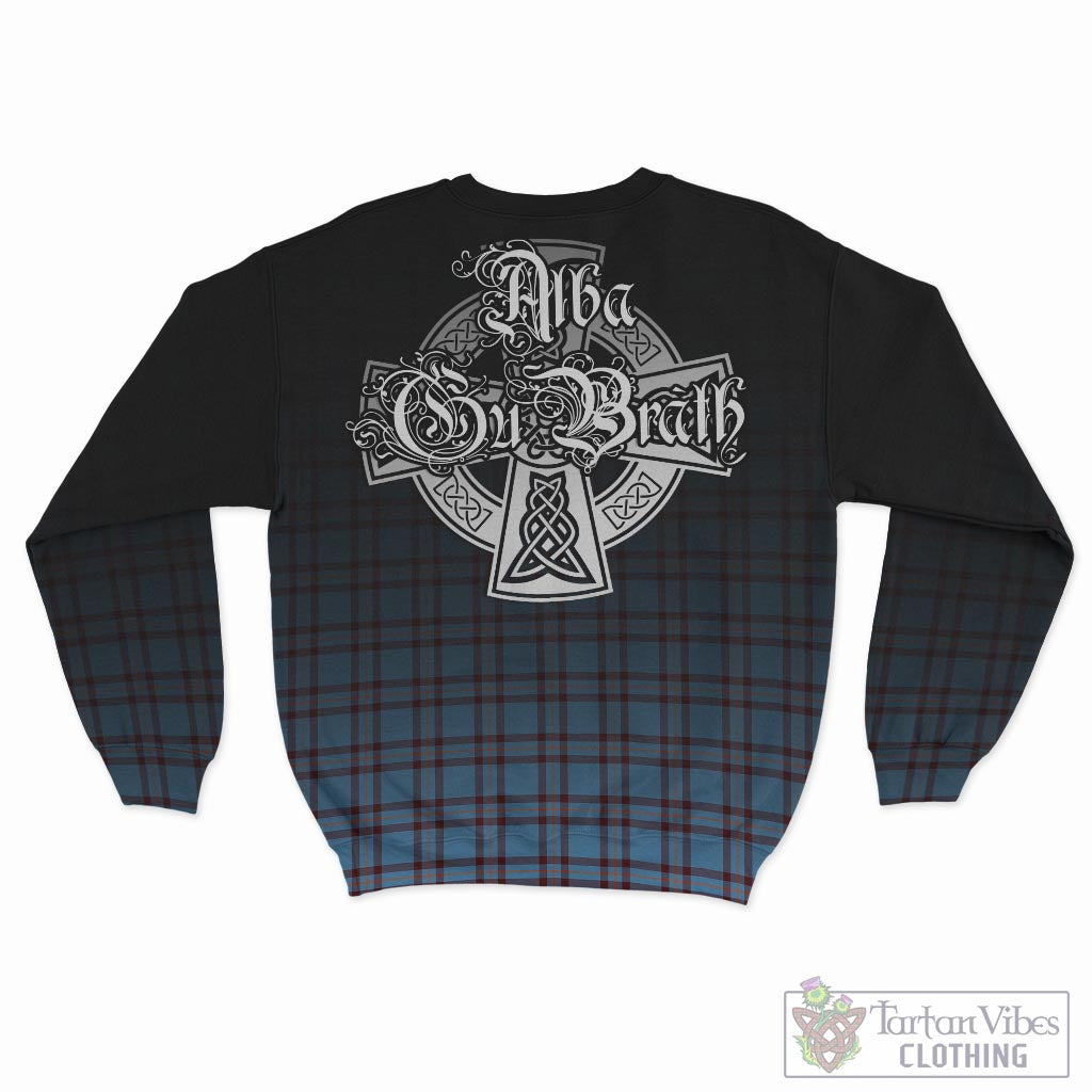 Tartan Vibes Clothing Elliot Ancient Tartan Sweatshirt Featuring Alba Gu Brath Family Crest Celtic Inspired