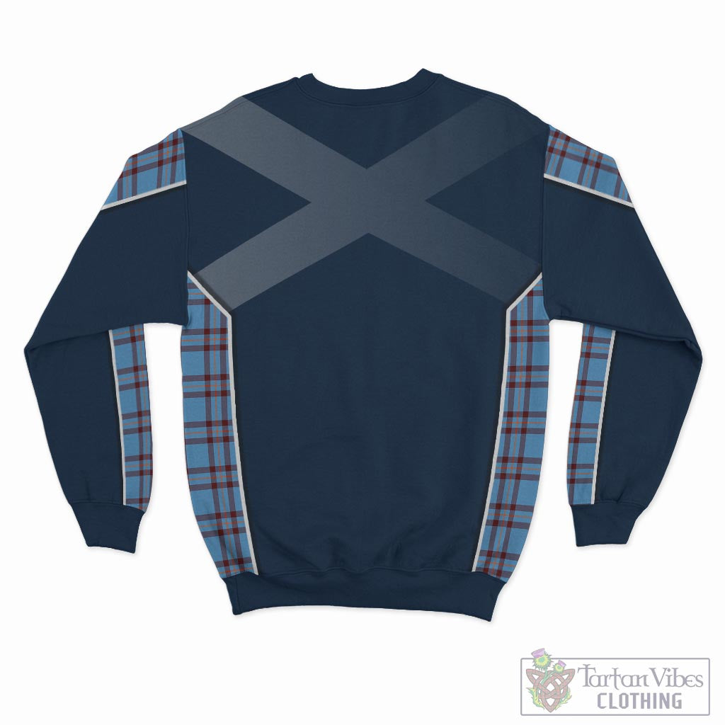 Tartan Vibes Clothing Elliot Ancient Tartan Sweatshirt with Family Crest and Scottish Thistle Vibes Sport Style