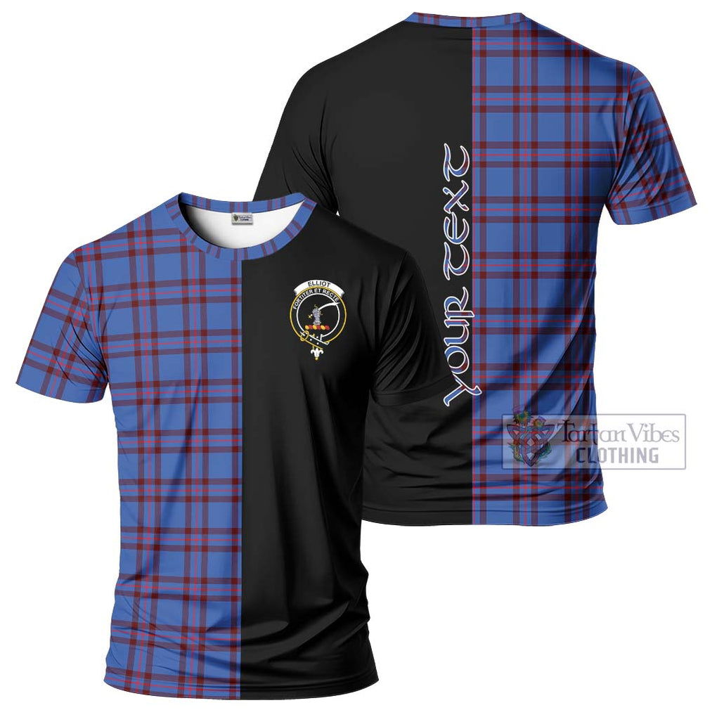 Elliot Modern Tartan T-Shirt with Family Crest and Half Of Me Style Kid's Shirt - Tartanvibesclothing Shop