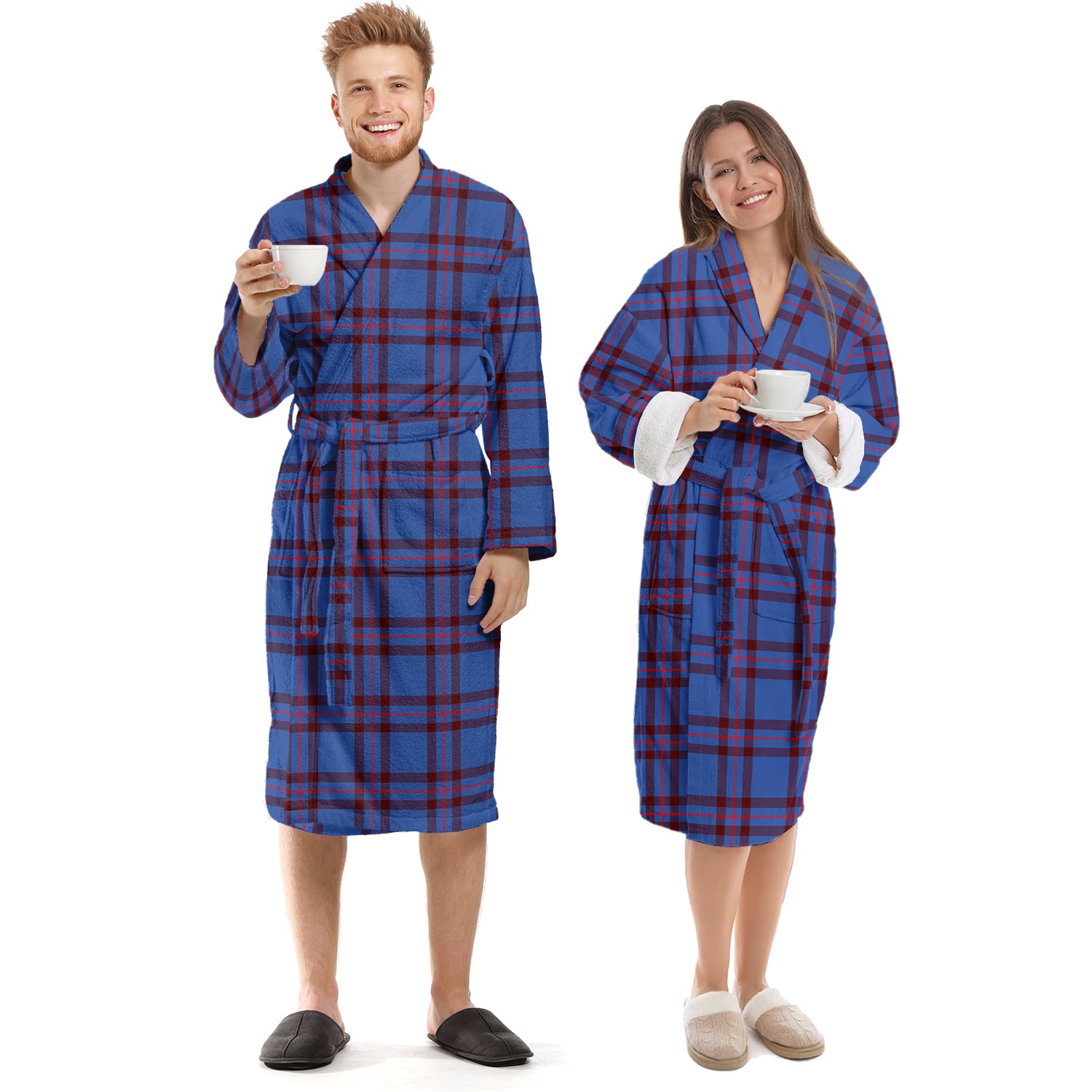 Elliot Modern Tartan Bathrobe Unisex S - Tartan Vibes Clothing