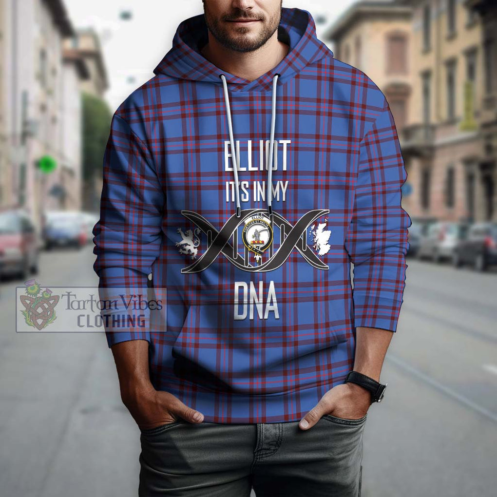 Elliot Modern Tartan Hoodie with Family Crest DNA In Me Style Pullover Hoodie - Tartanvibesclothing Shop