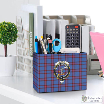 Elliot Modern Tartan Pen Holder with Family Crest