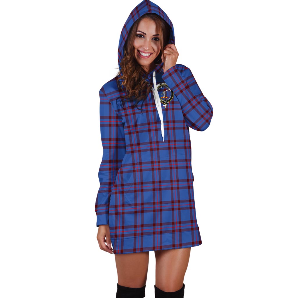 Elliot Modern Tartan Hoodie Dress with Family Crest - Tartan Vibes Clothing