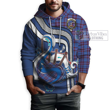 Elliot Modern Tartan Hoodie with Epic Bagpipe Style