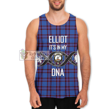 Elliot Modern Tartan Men's Tank Top with Family Crest DNA In Me Style