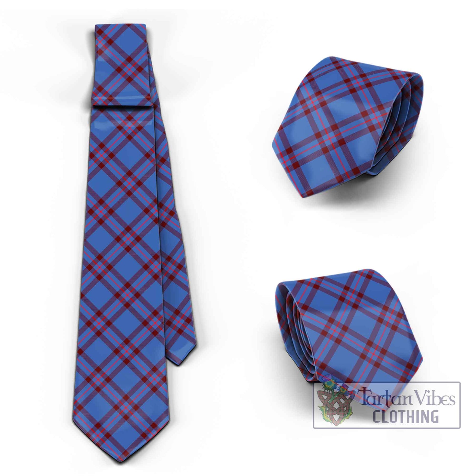 Tartan Vibes Clothing Elliot Modern Tartan Classic Necktie Cross Style