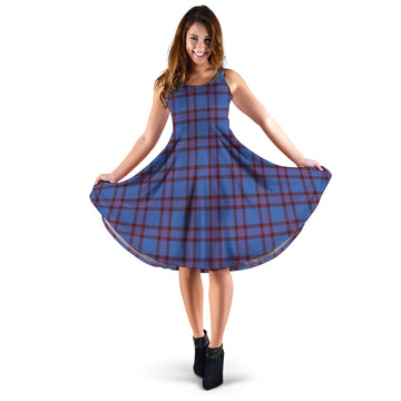 Elliot Modern Tartan Sleeveless Midi Womens Dress