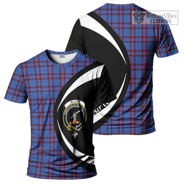 Elliot Modern Tartan T-Shirt with Family Crest Circle Style