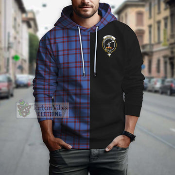 Elliot Modern Tartan Hoodie with Family Crest and Half Of Me Style