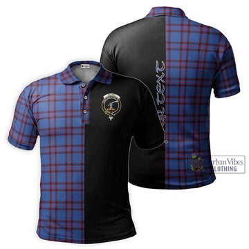 Elliot Modern Tartan Polo Shirt with Family Crest and Half Of Me Style