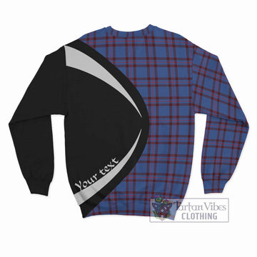 Elliot Modern Tartan Sweatshirt with Family Crest Circle Style