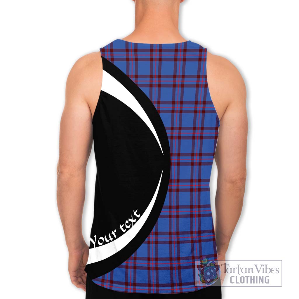 Elliot Modern Tartan Men's Tank Top with Family Crest Circle Style - Tartan Vibes Clothing