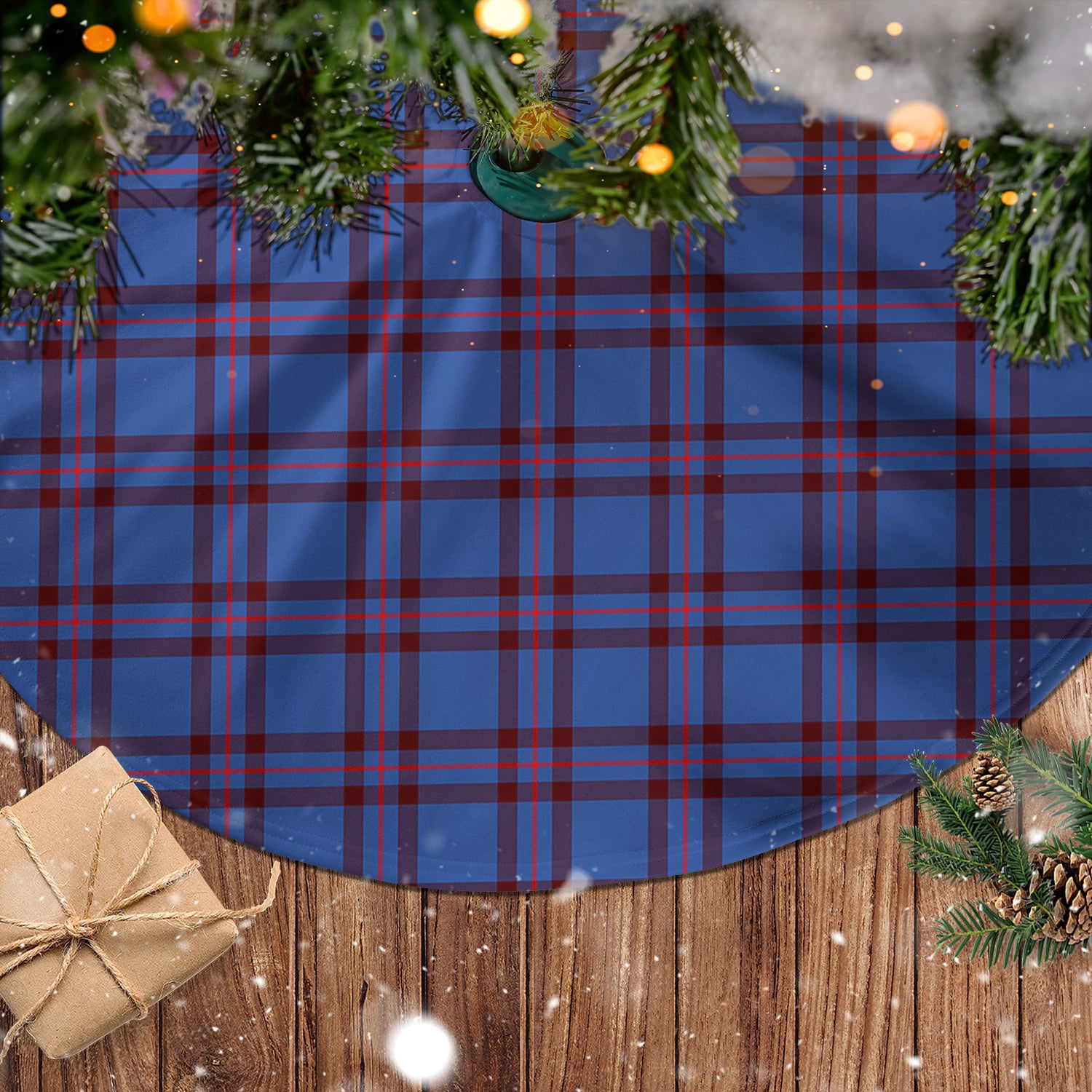 Elliot Modern Tartan Christmas Tree Skirt - Tartanvibesclothing