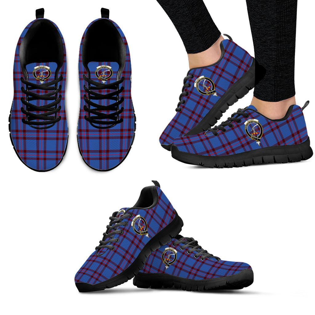 Elliot Modern Tartan Sneakers with Family Crest - Tartan Vibes Clothing