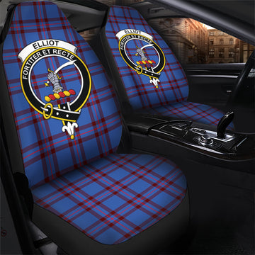 Elliot Modern Tartan Car Seat Cover with Family Crest