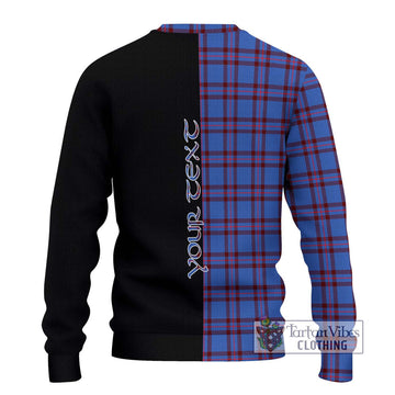 Elliot Modern Tartan Ugly Sweater with Family Crest and Half Of Me Style