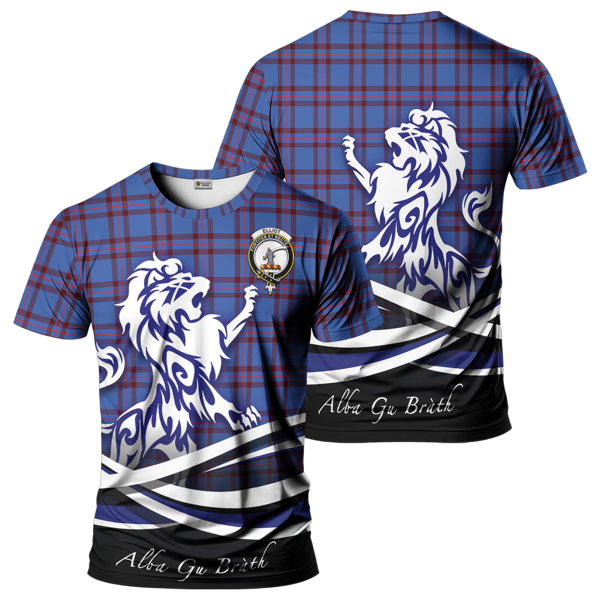 elliot-modern-tartan-t-shirt-with-alba-gu-brath-regal-lion-emblem