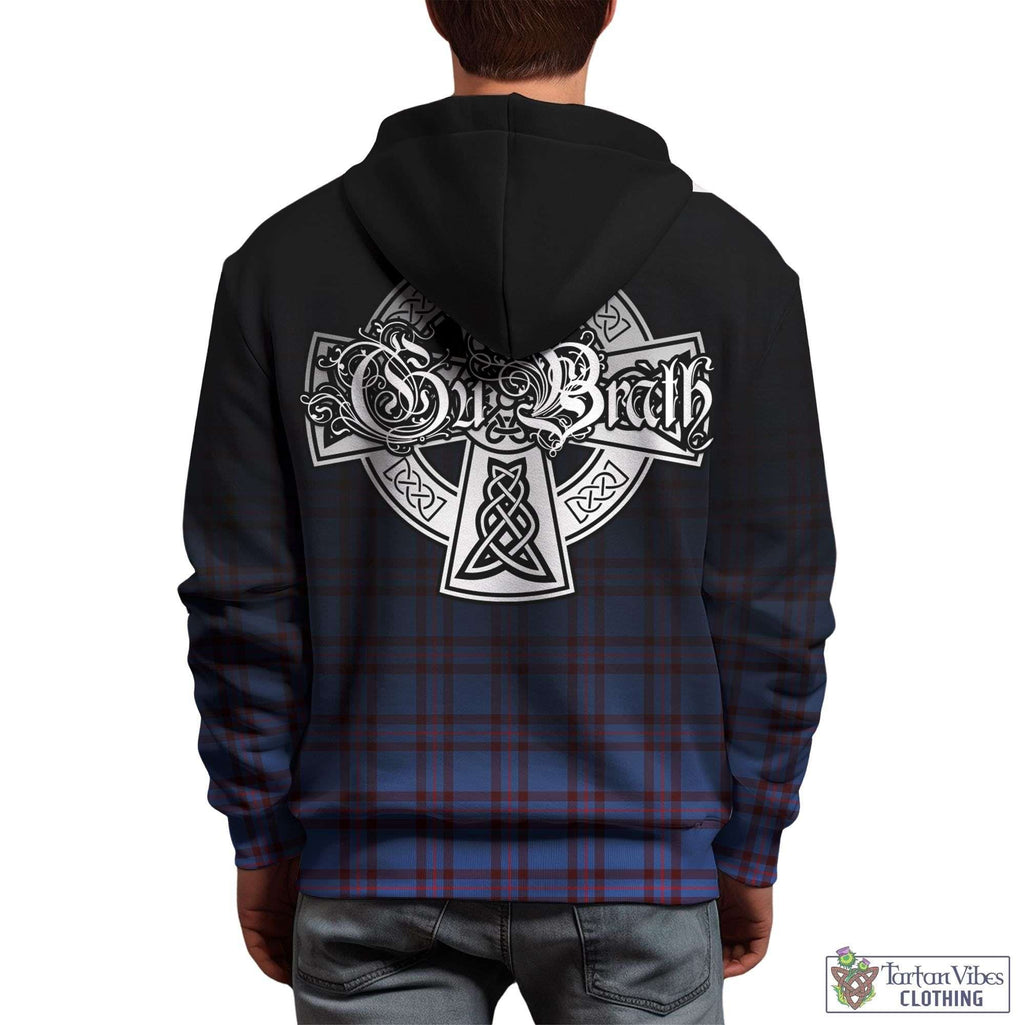 Tartan Vibes Clothing Elliot Modern Tartan Hoodie Featuring Alba Gu Brath Family Crest Celtic Inspired