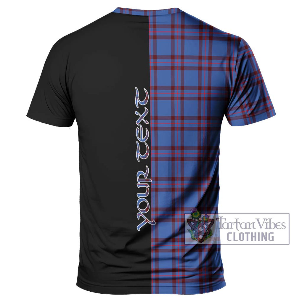 Elliot Modern Tartan T-Shirt with Family Crest and Half Of Me Style - Tartanvibesclothing Shop