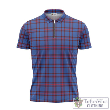 Elliot Modern Tartan Zipper Polo Shirt