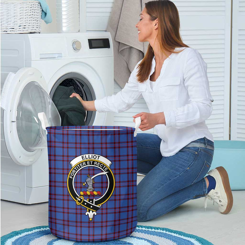 Elliot Modern Tartan Laundry Basket with Family Crest - Tartanvibesclothing Shop