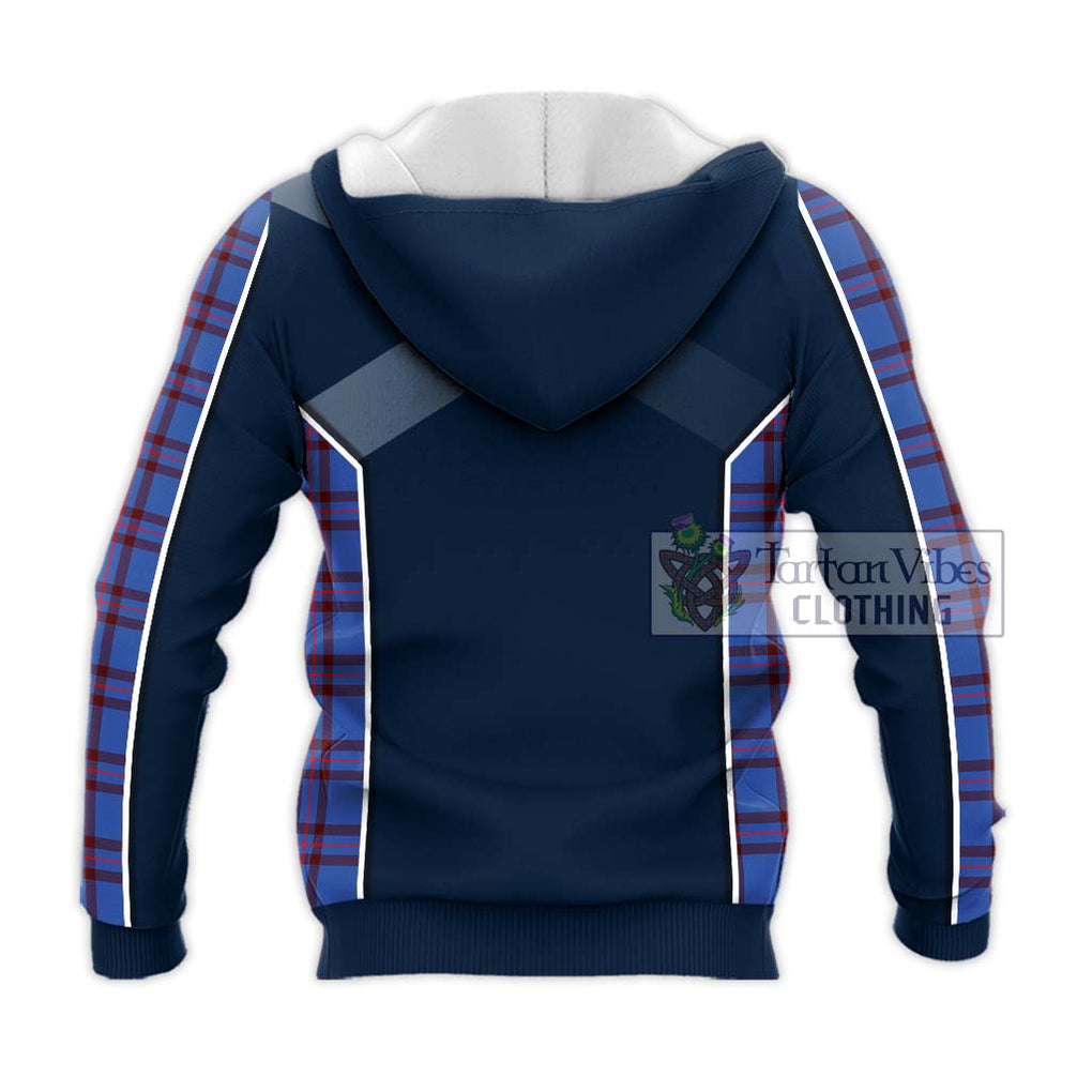 Elliot Modern Tartan Knitted Hoodie with Family Crest and Lion Rampant Vibes Sport Style - Tartan Vibes Clothing