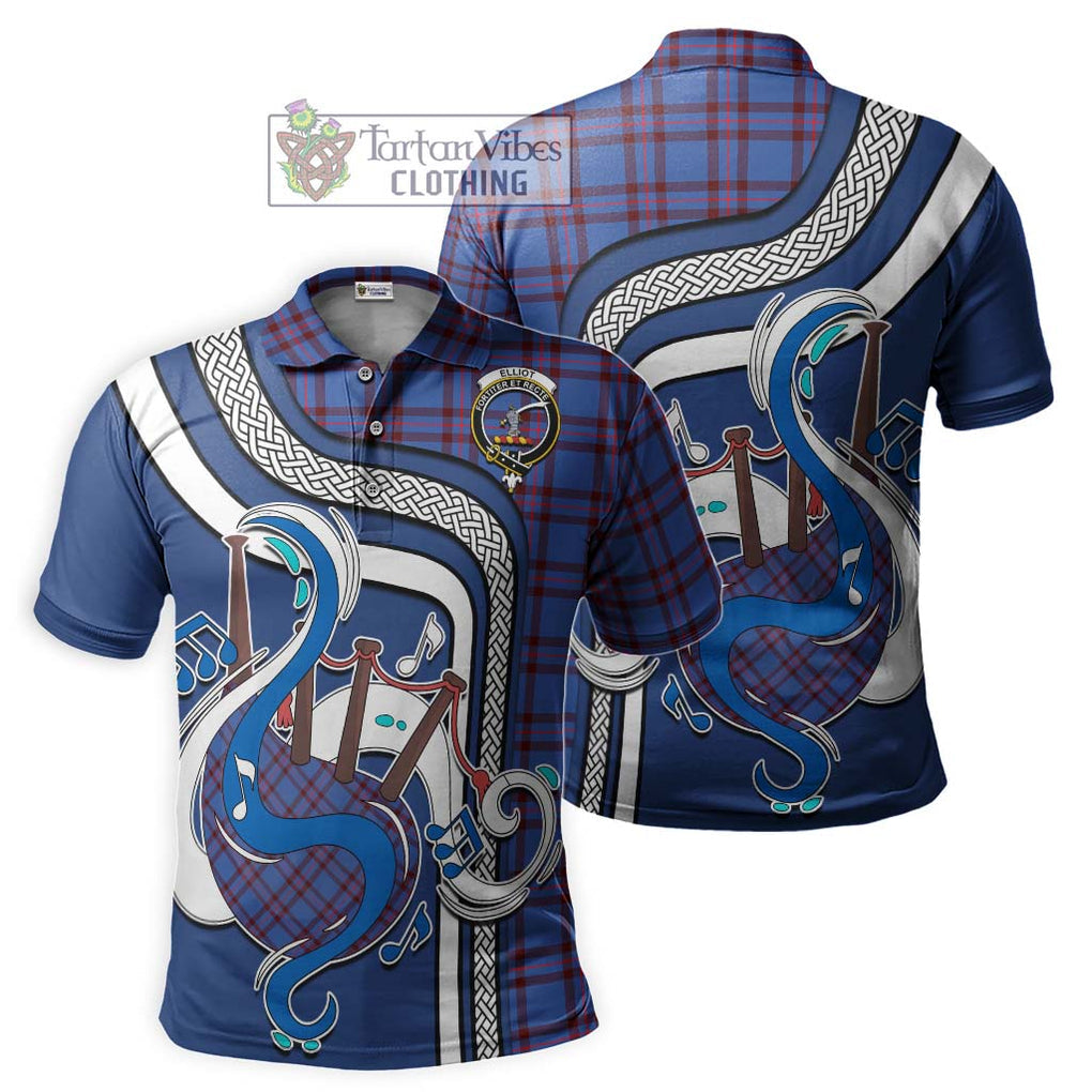 Tartan Vibes Clothing Elliot Modern Tartan Polo Shirt with Epic Bagpipe Style