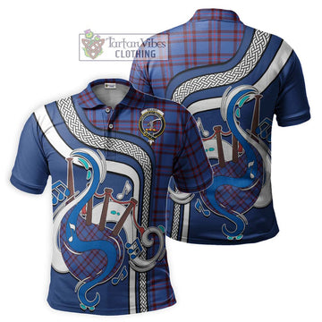 Elliot Modern Tartan Polo Shirt with Epic Bagpipe Style