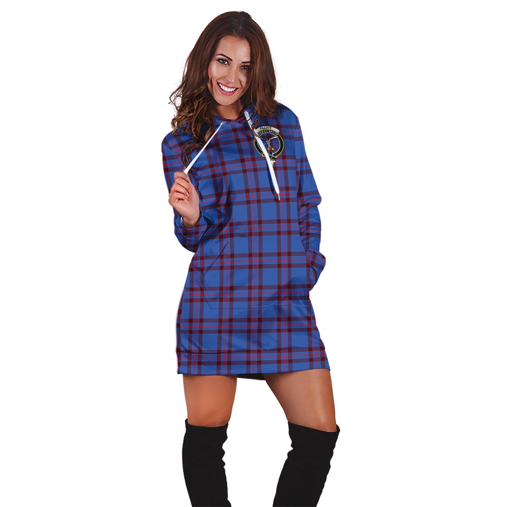 Elliot Modern Tartan Hoodie Dress with Family Crest - Tartan Vibes Clothing