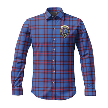 Elliot Modern Tartan Long Sleeve Button Up Shirt with Family Crest