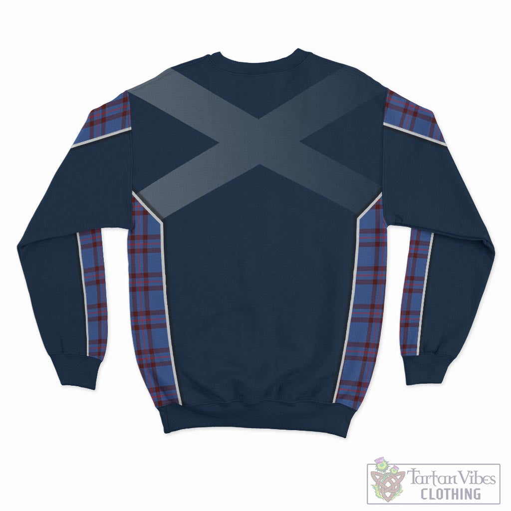 Tartan Vibes Clothing Elliot Modern Tartan Sweatshirt with Family Crest and Scottish Thistle Vibes Sport Style