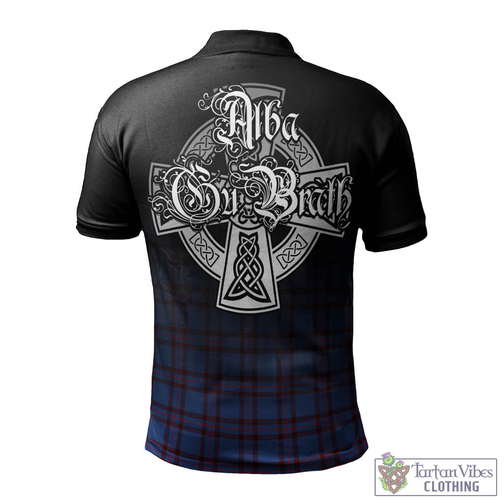 Tartan Vibes Clothing Elliot Modern Tartan Polo Shirt Featuring Alba Gu Brath Family Crest Celtic Inspired