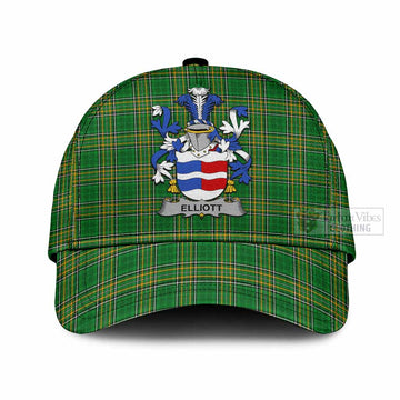 Elliott Irish Clan Tartan Classic Cap with Coat of Arms