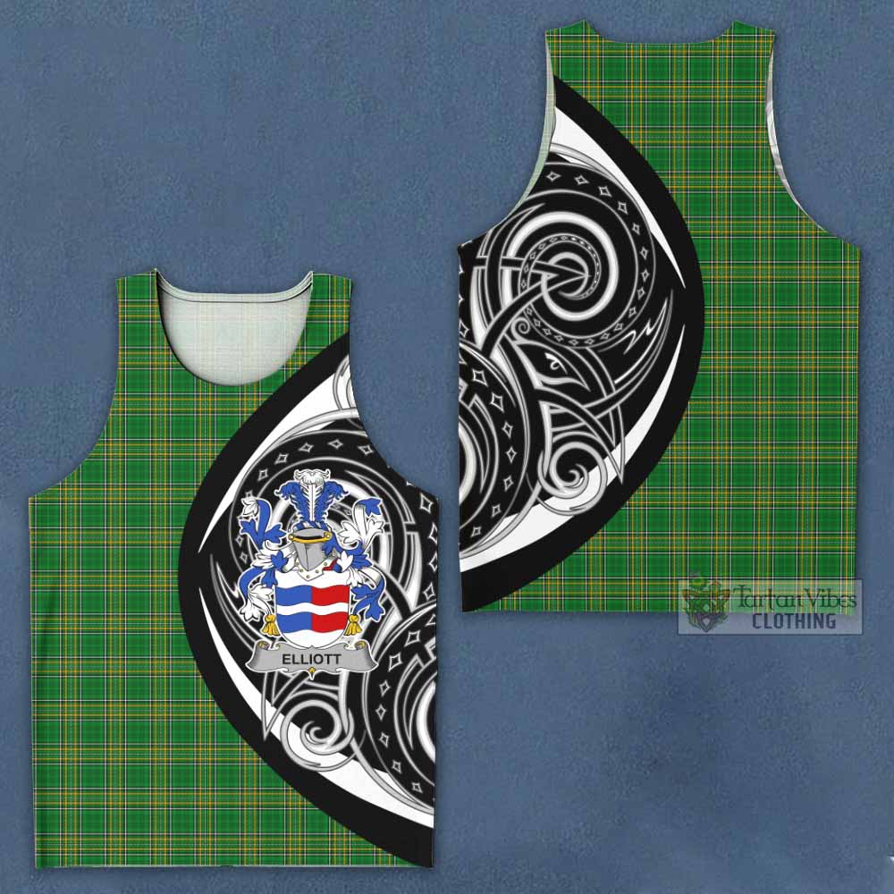 Elliott Irish Clan Men's Tank Top Celtic Circle Style - Tartan Vibes Clothing
