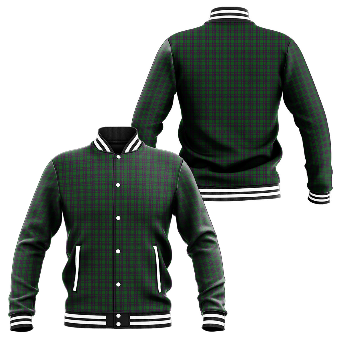 Elphinstone Tartan Baseball Jacket Unisex - Tartan Vibes Clothing