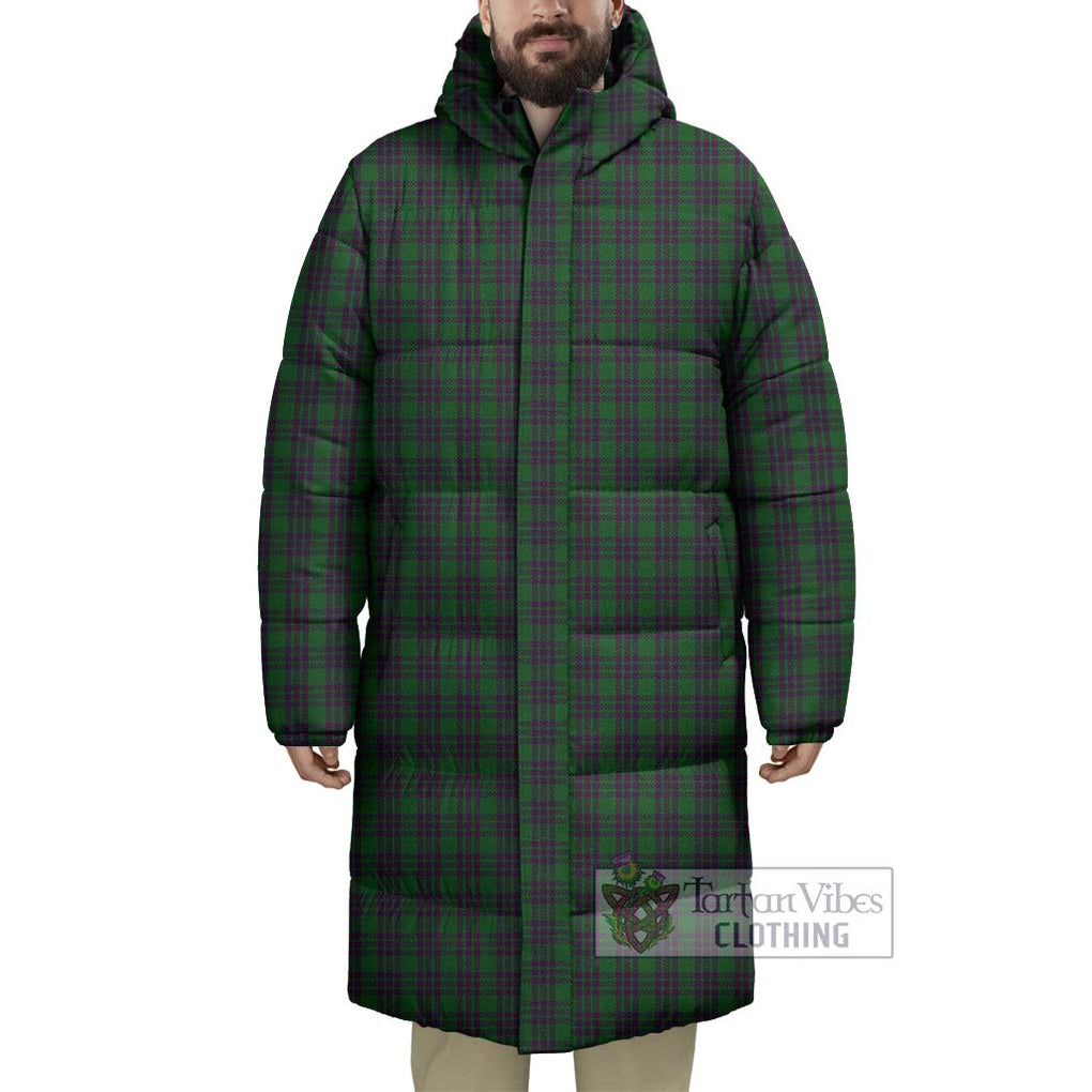 Tartan Vibes Clothing Elphinstone Tartan Long Down Jacket