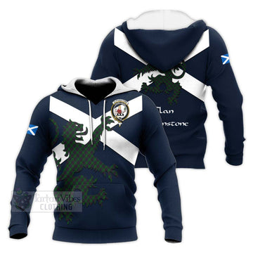 Elphinstone Tartan Lion Rampant Knitted Hoodie Proudly Display Your Heritage with Alba Gu Brath and Clan Name