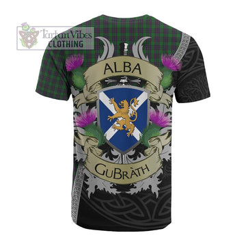 Elphinstone Tartan Family Crest Cotton T-shirt Lion Rampant Royal Thistle Shield Celtic Inspired - Tartan Vibes Clothing