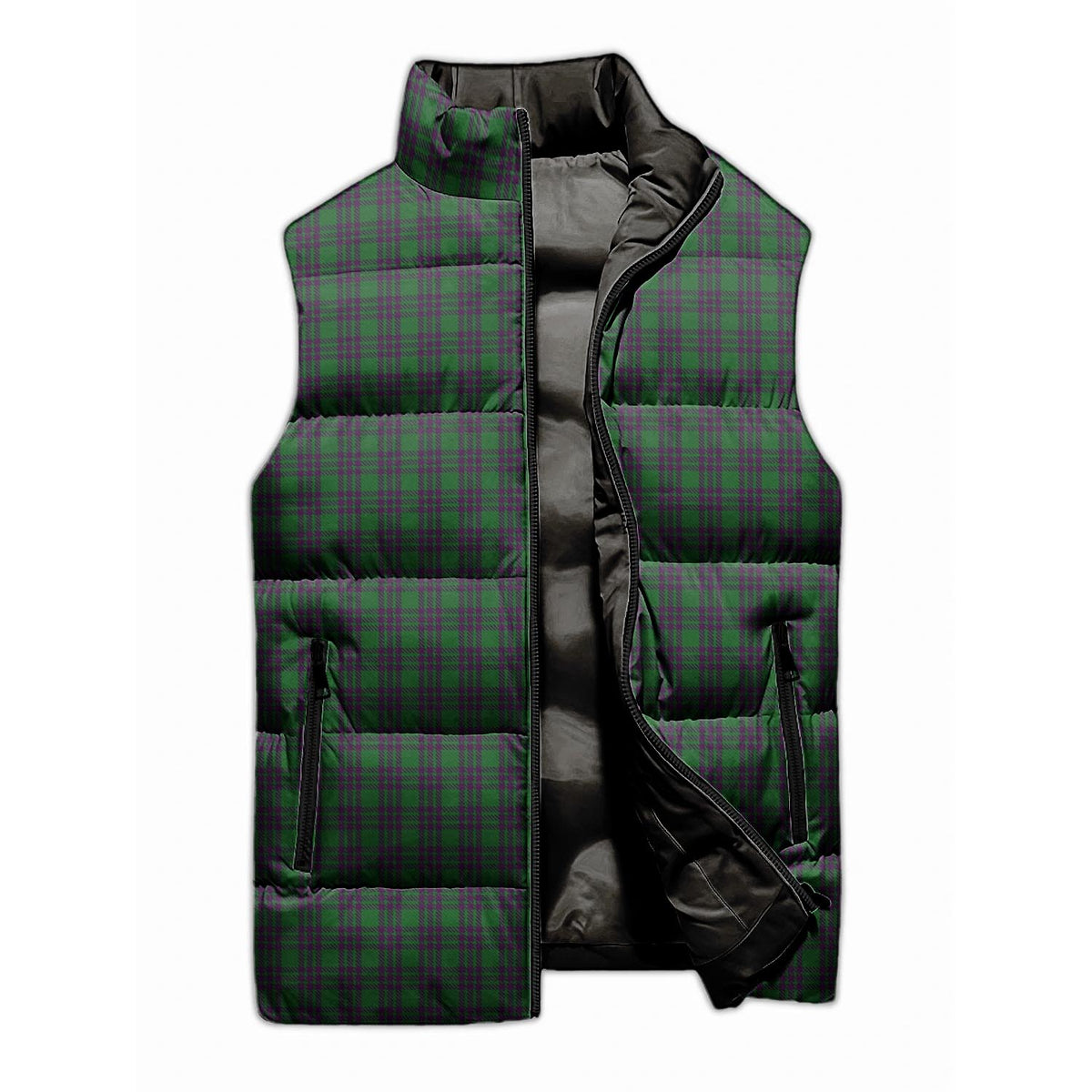 Elphinstone Tartan Sleeveless Puffer Jacket Unisex M - Tartan Vibes Clothing