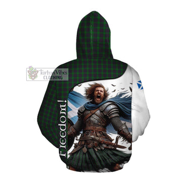 Elphinstone Crest Tartan Cotton Hoodie Inspired by the Freedom of Scottish Warrior Pullover Hoodie - Tartan Vibes Clothing