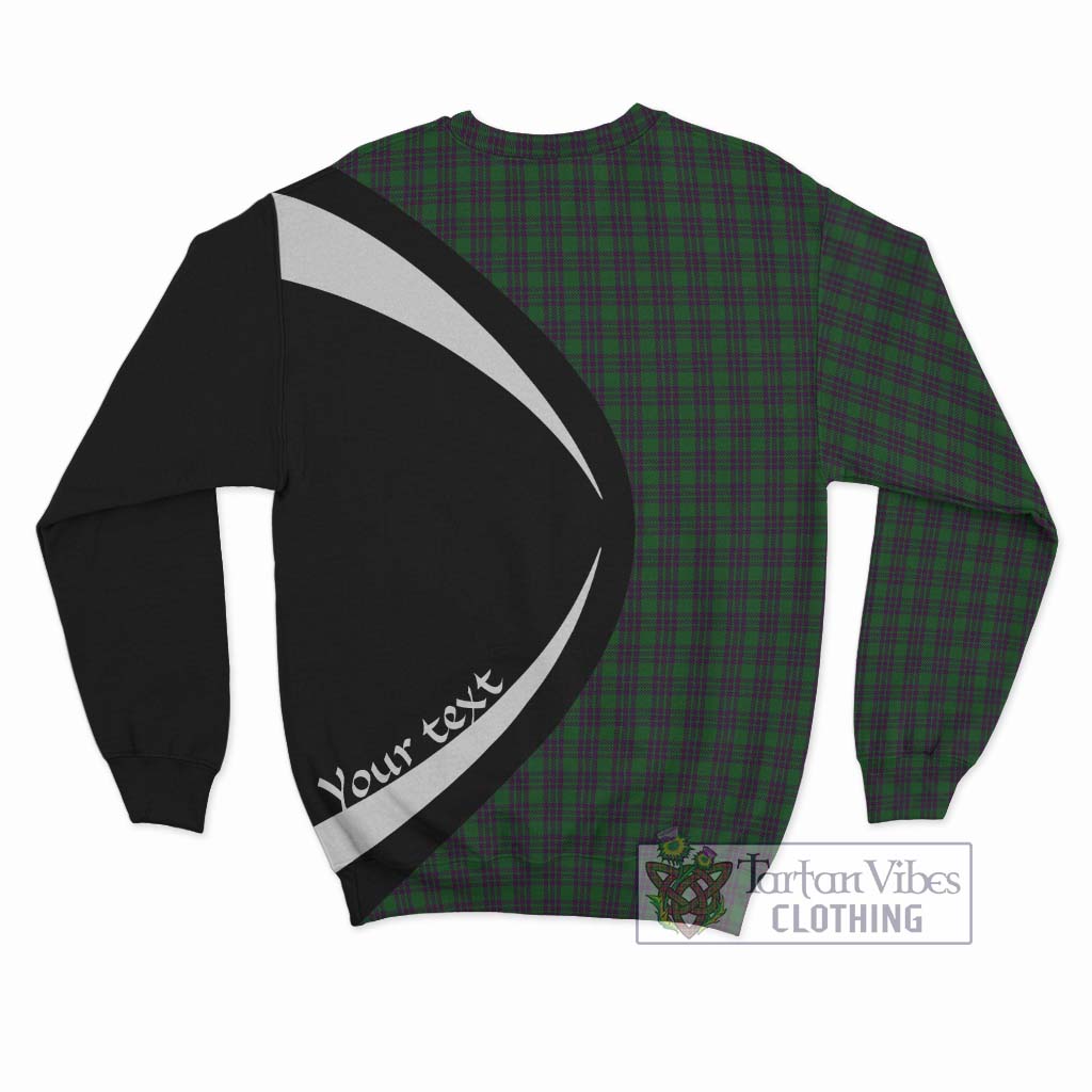 Elphinstone Tartan Sweatshirt with Family Crest Circle Style - Tartan Vibes Clothing