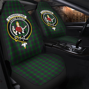 Elphinstone Tartan Car Seat Cover with Family Crest - Tartan Vibes Clothing