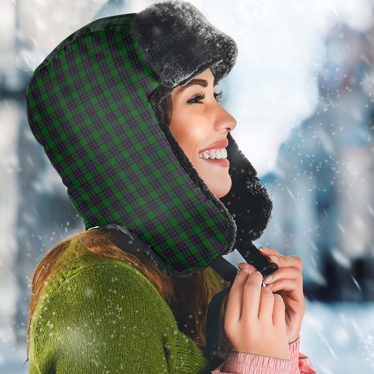 Elphinstone Tartan Winter Trapper Hat - Tartan Vibes Clothing