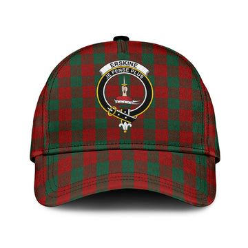 Erskine Tartan Classic Cap with Family Crest