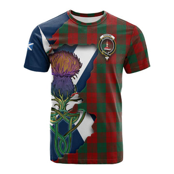 Erskine Tartan Family Crest Cotton T-shirt Scottish Thistle Celtic Inspired Kid's Shirt - Tartan Vibes Clothing
