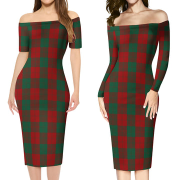 Erskine Tartan Off Shoulder Lady Dress