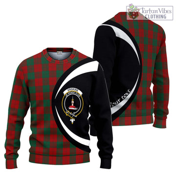 Erskine Tartan Ugly Sweater with Family Crest Circle Style