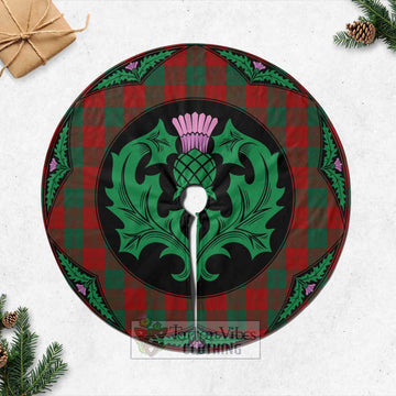 Erskine Tartan Christmas Tree Skirt Scottish Thistle Style