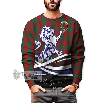 Erskine Tartan Sweatshirt with Alba Gu Brath Regal Lion Emblem